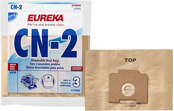 Bolsas De Vacío Eureka CN-2 - Pack De 9 Unidades, Para Aspiradoras Serie 6830 Envircare, Genéricas